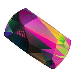 Funkční čelenka dvouvrstvá Drexiss Shapes colours pink - nezateplená