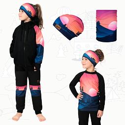 Dětský softshellový outfit Pink hills