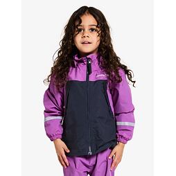 Dětská nepromokavá bunda Didriksons s fleecem Enso tulip purple - ROSTOUCÍ