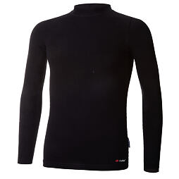 Juniorské tričko BARIDI wear se stojáčkem Outlast® DR tenké - černé