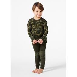Dětské termoprádlo Helly Hansen Graphic LIFA® Merino Wool set - utility green camo