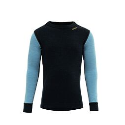 Dětské funkční tričko s merinem Devold Expedition Silk ink s dlouhým rukávem