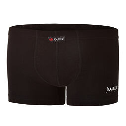 Dětské UV boxerky BARIDI wear tenké Outlast® s plochým švem  - černé