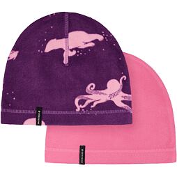 Dětská fleecová čepice Didriksons Monte beanie sweet pink 2 pack