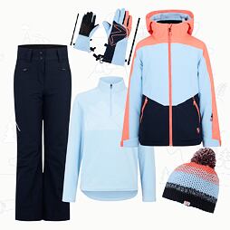 Dětský zimní outfit Ziener pro juniory Arnu - arctic sky stru