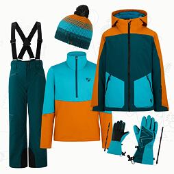 Dětský zimní outfit Ziener pro juniory Arnu - aqua breeze