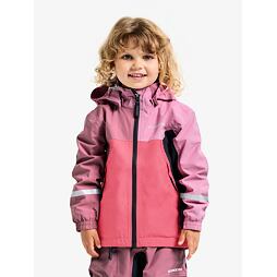 Dětská nepromokavá bunda Didriksons Pilvi heather pink - ROSTOUCÍ