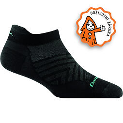 Kotníkové funkční ponožky s merinem Darn Tough Run Ultra-Lightweight  - black