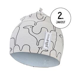 Dětská čepice Little Angel BIO Outlast® - béžová velbloud/sv. modrá velikost 39-41 cm - II. jakost (