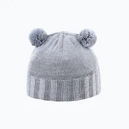 Dětská pletená merino čepice Kama B102 šedá