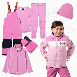 Dětský zimní outfit Helly Hansen - meta pink