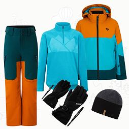 Dětský zimní outfit Ziener pro juniory Agimo - aqua breeze