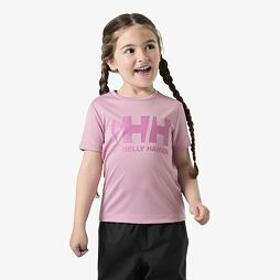 Dětské funkční UV tričko Helly Hansen K Tech Graphic krátký rukáv - pink lavender