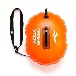 Plavecká bójka Aqua Speed Swim Buoy - oranžová 42,5x35 cm