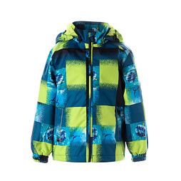 Dětská nepromokavá bunda Huppa Jody lime pattern