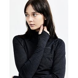 Dámské funkční tričko Craft dlouhý rukáv Core Dry Active Comfort Zip černé