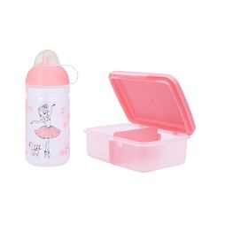 SET ZDRAVÁ LAHEV A ZDRAVÁ SVÁČA svačinový box a lahev 0,5l Balerína