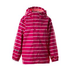 Dětská bunda do deště Huppa Jackie proužkovaná fuchsia