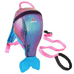 Dětský batoh s bezpečnostním vodítkem LittleLife Recycled mermaid 2 l