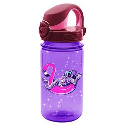 Dětská lahev Nalgene Clear Kids OTF 350 ml Purple astronaut sustain