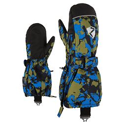 Dětské zimní rukavice Ziener Lanup AS AW natural camo - celorozepínací palčáky