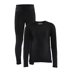 Dětské termoprádlo Craft Core set Warm Baselayer černé