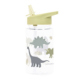 Dětská lahev A Little Lovely Company s brčkem 450 ml dinosauři