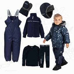 Dětský zimní outfit Huppa Vesa pro nejmenší - modrý