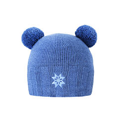 Dětská pletená merino čepice Kama B107 denim