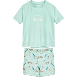 Dětský plavecký set s UV Playshoes Surfbus - mint green
