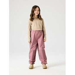 Dětské softshellové kalhoty Name It Alfa solid s fleecem - wistful mauve