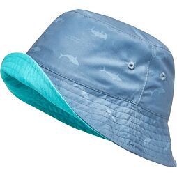 Dětský UV klobouk Playshoes Shark oboustranný - turquoise