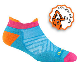 Nízké funkční ponožky s merinem Darn tough Run Ultra-Lightweight With Cushion - ocean