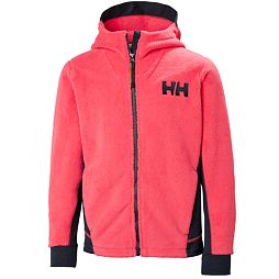 Dětská fleecová bunda Helly Hansen Jr Chill FZ Hoodie - goji berry