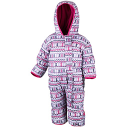 Dětská zimní péřová kombinéza Columbia Snuggly Bunny Bunting 687 Rosewater Zigza