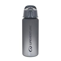 Lahev s brčkem LifeVenture Flip-Top Bottle 750 ml grey
