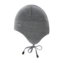 Dětská pletená merino čepice Kama B97 šedá