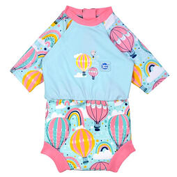 Dětské plavky/kostýmek Splash About Happy Nappy 3/4 rukáv Sunsuit Up & Away