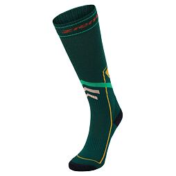 Funkční podkolenky na lyže s merinem Ziener deep green