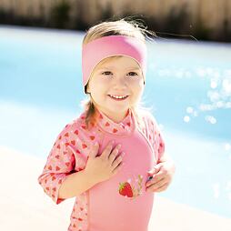 Dětská neoprénová čelenka na plavání Splash About pink 2 - 6 let