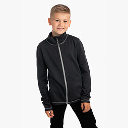 Dětská mikina s merinem Huppa Kalle dark gray