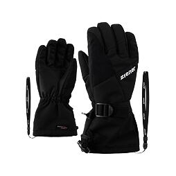 Dětské zimní rukavice Ziener LANI GTX Jr black - prstové s poutkem