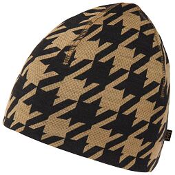Zimní čepice s merinem Helly Hansen Lifa merino beanie - sepia houndstooth aop