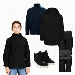 Dětský nepromokavý outfit Didriksons Meliss - black