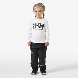 Dětské funkční UV tričko Helly Hansen K Tech Graphic LS top dlouhý rukáv - white