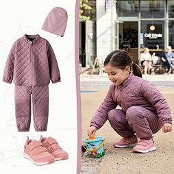 Dětský funkční outfit s městskou elegancí Name it - růžový