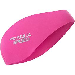 Neoprénová čelenka do vody Aqua Speed Earband pink - 50 cm