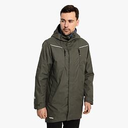Pánský nepromokavý kabát Huppa Dustin dark green