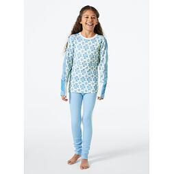 Juniorské termoprádlo Helly Hansen JR Graphic Lifa Merino set - bright blue