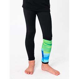 Dětské sportovní legíny Drexiss Shapes - green blue